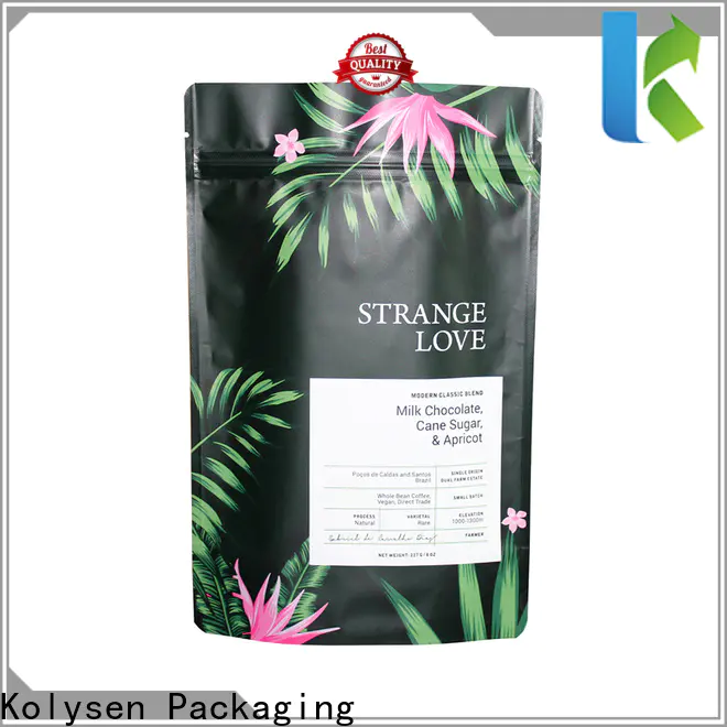 Kolysen High-quality compostable stand up pouches manufacturers used in food and beverage