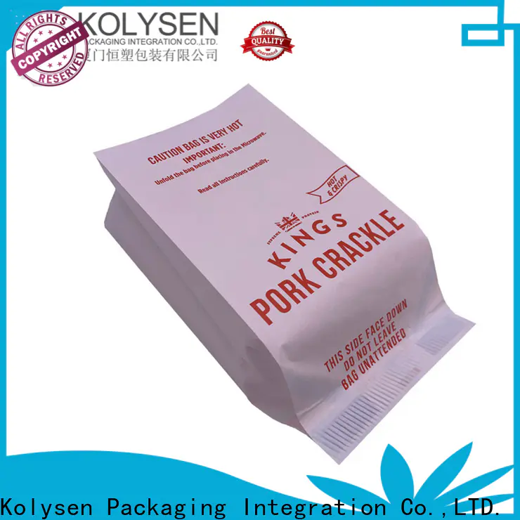 Kolysen microwave popcorn sleeves Supply for popcorn packaging