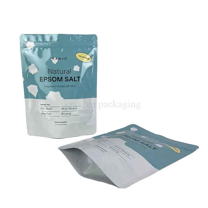 Mylar Stand up Pouch Ziplock Bag for Salt Packaging