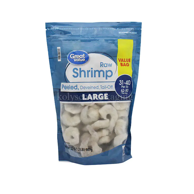 Custom Frozen Seafood Food Packaging Bags