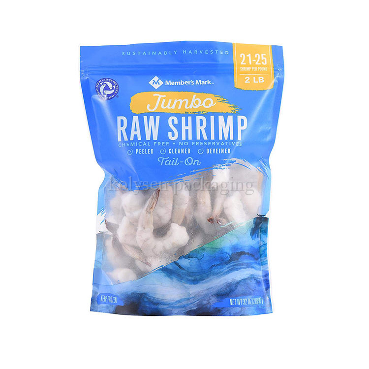 Custom Frozen Seafood Food Packaging Bags