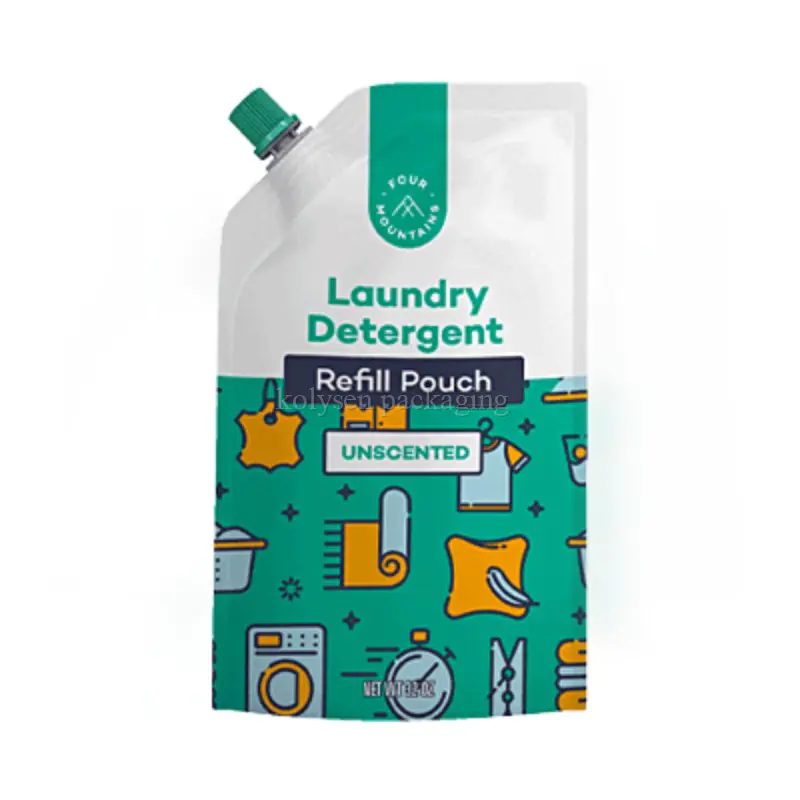 Detergent Laundry Pouch Spout Bags