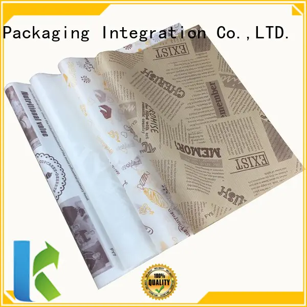 New food wrapping paper Suppliers for sandwich packaging