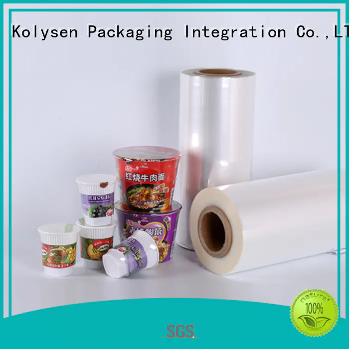 Kolysen Top printing on polyethylene film Supply for Cosmetic & Toiletry industries