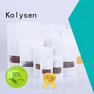 Kolysen Top kraft paper bags no handles for business used to pack dried fruit