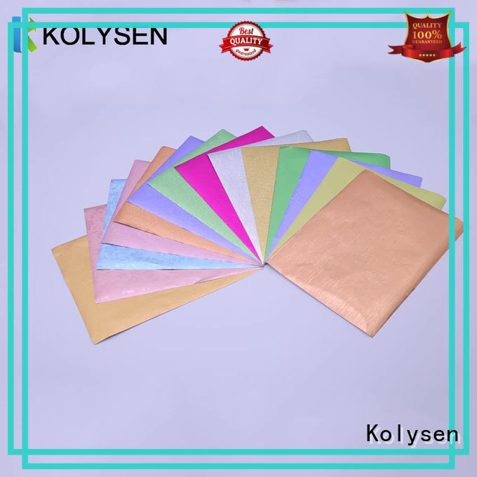 Kolysen gold foil chocolate factory for wrapping ice cream