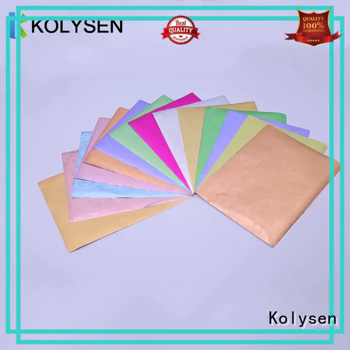 Kolysen gold foil chocolate factory for wrapping ice cream