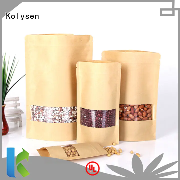 Kolysen recycled paper shopping bags for business used to pack coffee ben tea