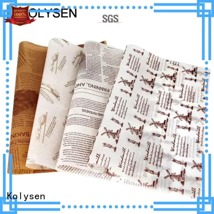 Kolysen is wax paper the same as baking paper for business for burger packaging