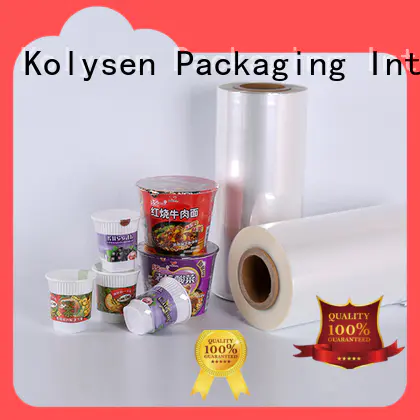 Kolysen High-quality black shrink wrap roll for business for Cosmetic & Toiletry industries
